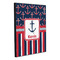 Nautical Anchors & Stripes 20x24 Wood Print - Angle View