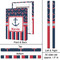 Nautical Anchors & Stripes 20x30 - Canvas Print - Approval