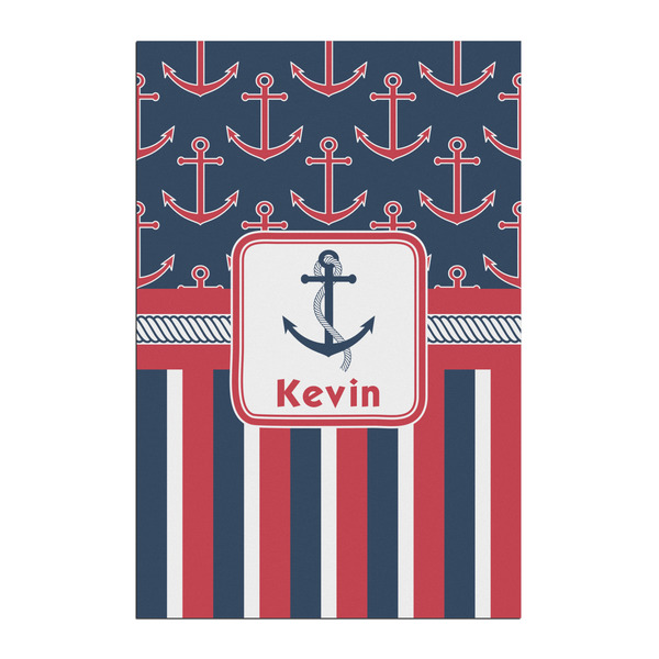 Custom Nautical Anchors & Stripes Posters - Matte - 20x30 (Personalized)