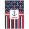 Nautical Anchors & Stripes 20x30 Wood Print - Front View