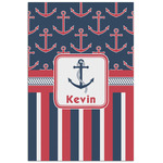 Nautical Anchors & Stripes Poster - Matte - 24x36 (Personalized)