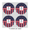 Nautical Anchors & Stripes 4" Multipurpose Round Labels - Sheet