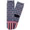 Nautical Anchors & Stripes Adult Crew Socks - Single Pair - Front and Back