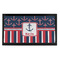 Nautical Anchors & Stripes Bar Mat - Small - FRONT