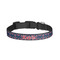 Nautical Anchors & Stripes Dog Collar - Small - Front