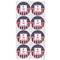 Nautical Anchors & Stripes Drink Topper - Medium - Set of 12