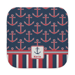Nautical Anchors & Stripes Face Towel (Personalized)