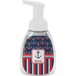 Nautical Anchors & Stripes Foam Soap Bottle (Personalized)