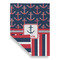 Nautical Anchors & Stripes Garden Flags - Large - Double Sided - FRONT FOLDED