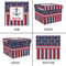 Nautical Anchors & Stripes Gift Boxes with Lid - Canvas Wrapped - XX-Large - Approval