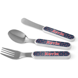 Nautical Anchors & Stripes Kid's Flatware (Personalized)