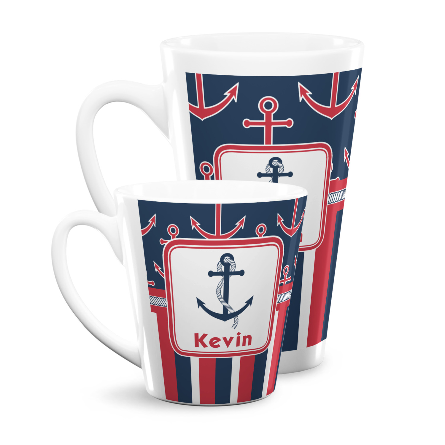 Latte Cup 16 oz in Nautical Rope