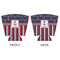 Nautical Anchors & Stripes Party Cup Sleeves - with bottom - APPROVAL