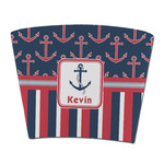 Nautical Anchors & Stripes Party Cup Sleeve - without bottom (Personalized)