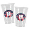 Nautical Anchors & Stripes Party Cups - 16oz - Alt View