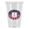 Nautical Anchors & Stripes Party Cups - 16oz - Front/Main