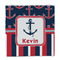 Nautical Anchors & Stripes Party Favor Gift Bag - Gloss - Front