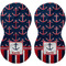 Nautical Anchors & Stripes Peanut Shaped Burps - Approval