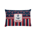 Nautical Anchors & Stripes Pillow Case - Standard (Personalized)