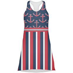 Nautical Anchors & Stripes Racerback Dress - Small