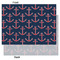 Nautical Anchors & Stripes Tissue Paper - Heavyweight - Large - Front & Back