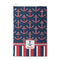 Nautical Anchors & Stripes Waffle Weave Golf Towel - Front/Main