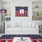 Nautical Anchors & Stripes Wall Hanging Tapestry - IN CONTEXT