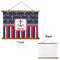 Nautical Anchors & Stripes Wall Hanging Tapestry - Landscape - APPROVAL