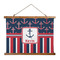 Nautical Anchors & Stripes Wall Hanging Tapestry - Landscape - MAIN