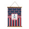 Nautical Anchors & Stripes Wall Hanging Tapestry - Portrait - MAIN