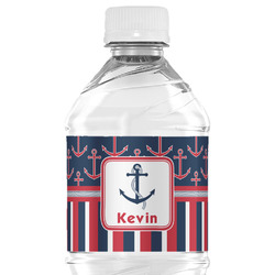 Personalized Tropical Beach Designs Weatherproof Water Bottle Labels