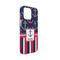 Nautical Anchors & Stripes iPhone 13 Mini Case - Angle