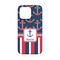 Nautical Anchors & Stripes iPhone 13 Mini Case - Back