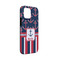 Nautical Anchors & Stripes iPhone 13 Mini Tough Case - Angle