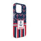 Nautical Anchors & Stripes iPhone 13 Pro Case - Angle