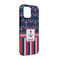 Nautical Anchors & Stripes iPhone 13 Tough Case - Angle