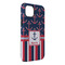 Nautical Anchors & Stripes iPhone 14 Plus Tough Case - Angle