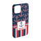 Nautical Anchors & Stripes iPhone 15 Pro Case - Angle