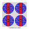 Superhero 4" Multipurpose Round Labels - Sheet