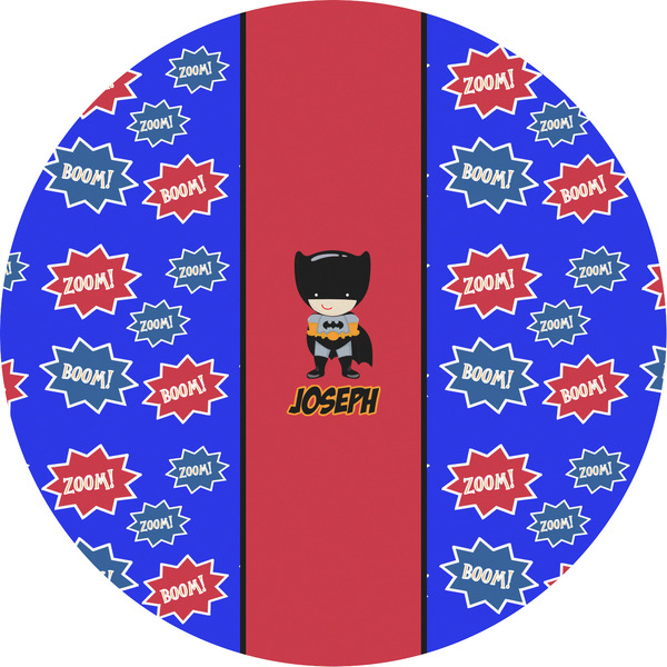 Custom Superhero Multipurpose Round Labels - 5" (Personalized)