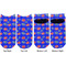 Superhero Adult Ankle Socks - Double Pair - Front and Back - Apvl