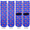 Superhero Adult Crew Socks - Double Pair - Front and Back - Apvl