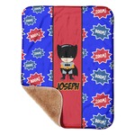 Superhero Sherpa Baby Blanket - 30" x 40" w/ Name or Text