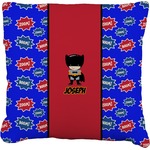 Superhero Faux-Linen Throw Pillow 16" (Personalized)