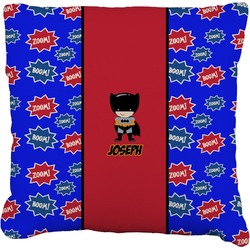 Superhero Faux-Linen Throw Pillow 26" (Personalized)