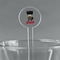 Superhero Clear Plastic 7" Stir Stick - Round - Main