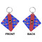 Superhero Diamond Keychain (Front + Back)