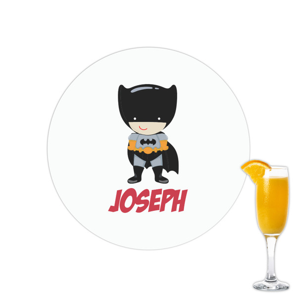 Custom Superhero Printed Drink Topper - 2.15" (Personalized)