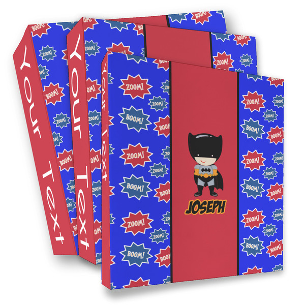 Custom Superhero 3 Ring Binder - Full Wrap (Personalized)