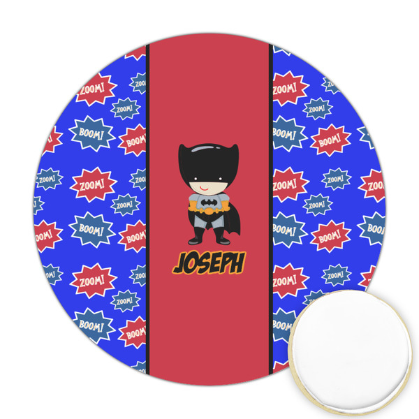 Custom Superhero Printed Cookie Topper - 2.5" (Personalized)